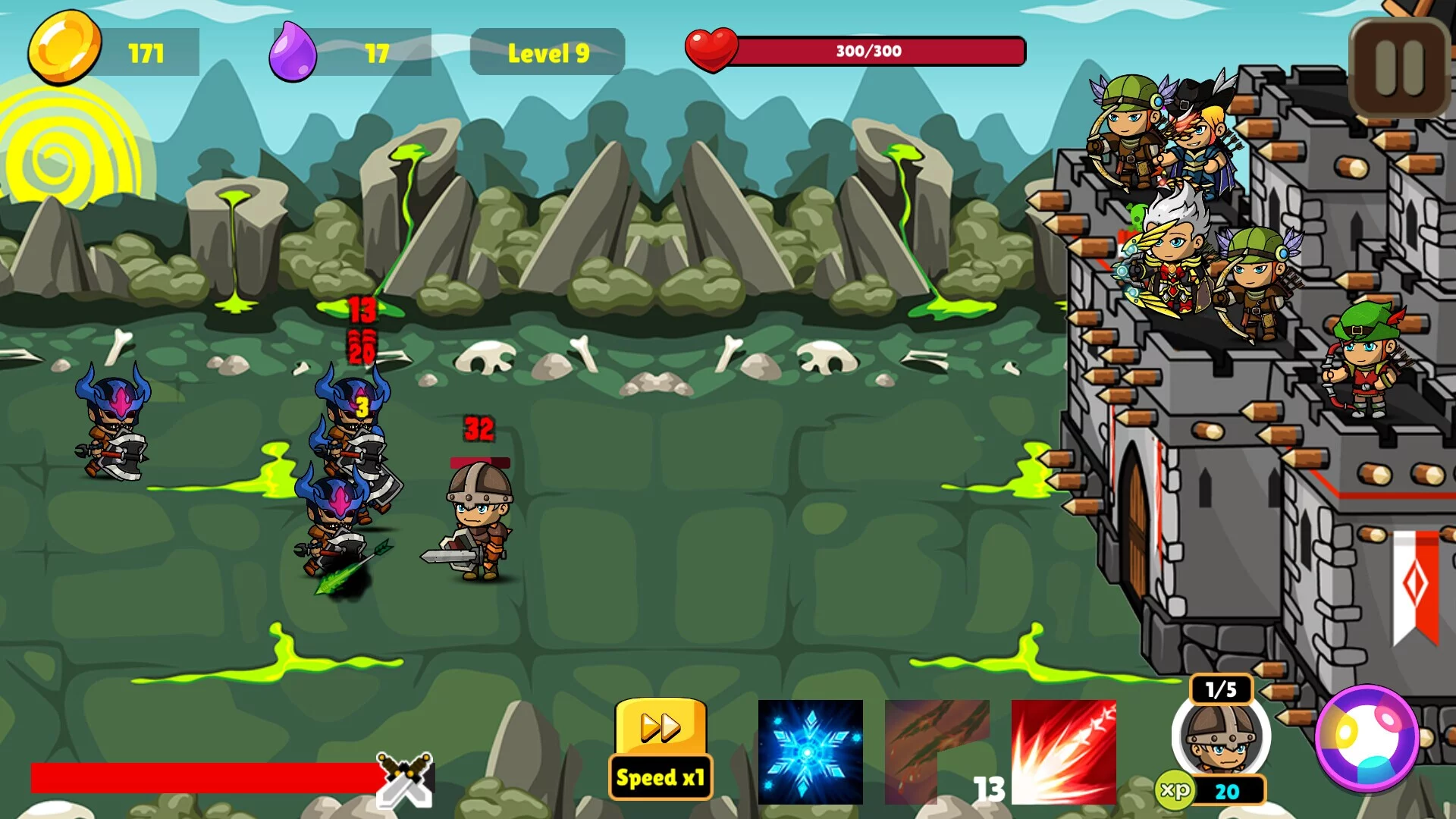 Изображение игры: Castle Defense Battles
