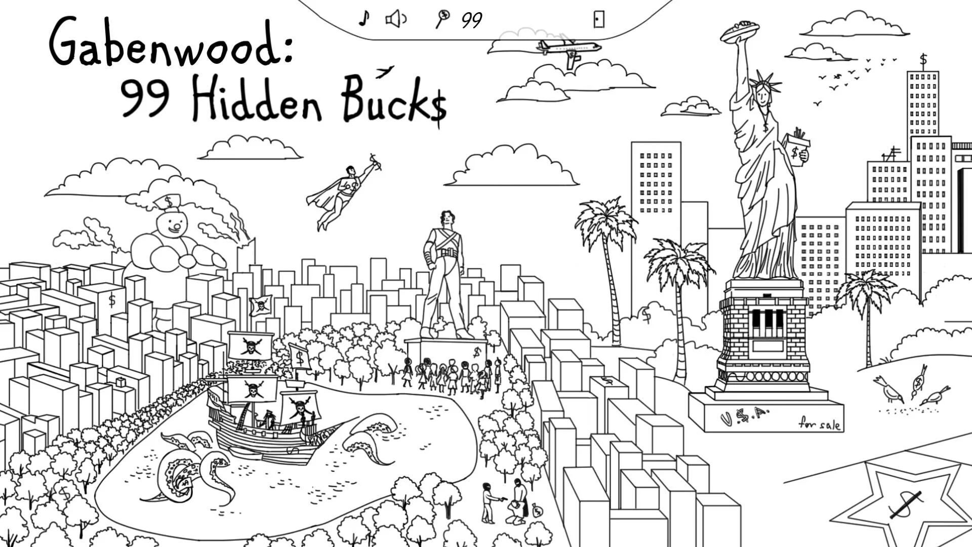 Изображение игры: Gabenwood: 99 Hidden Bucks
