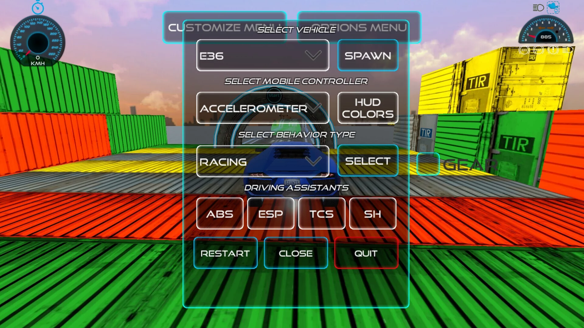 Изображение игры: Stunts Contest Extreme Cars