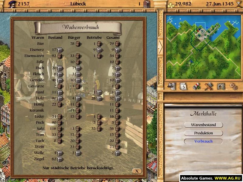 Изображение игры: Patrician 2: Quest for Power