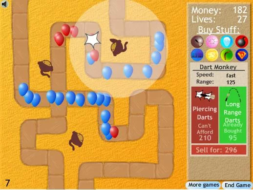 Изображение игры: Bloons Tower Defense 2