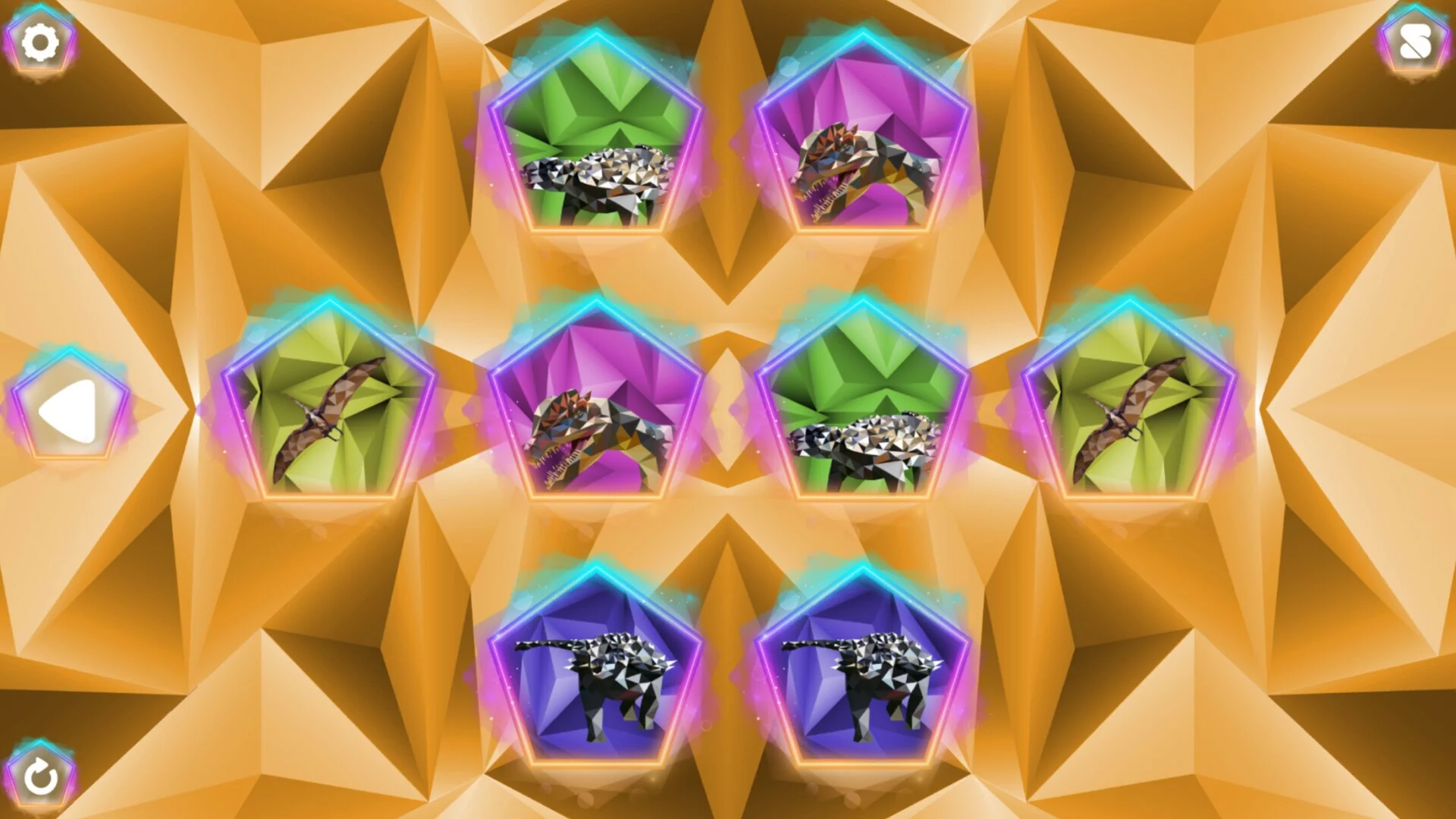 Изображение игры: Poly Memory: Dinosaurs