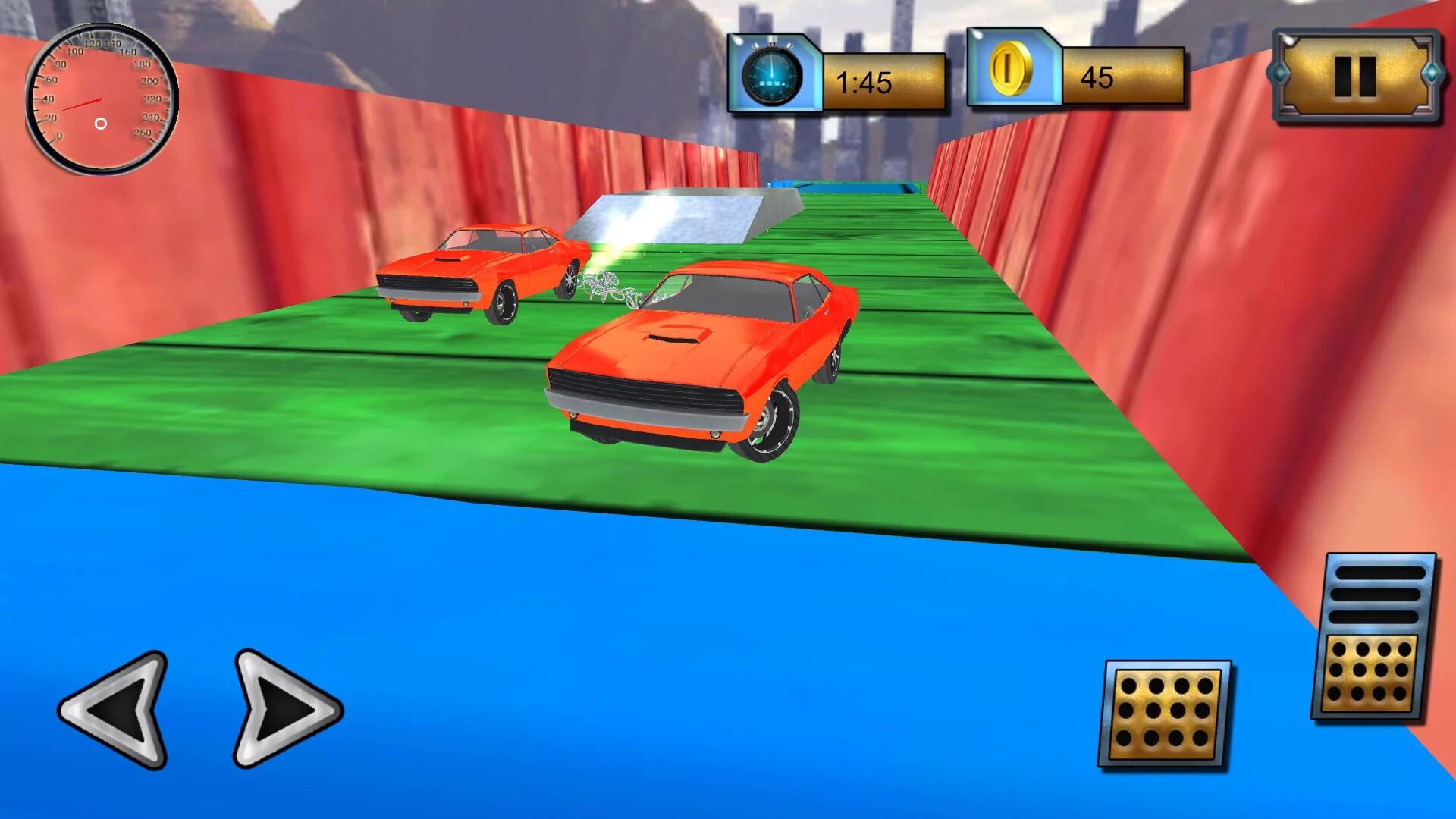 Изображение игры: Two Cars Stunts Edition