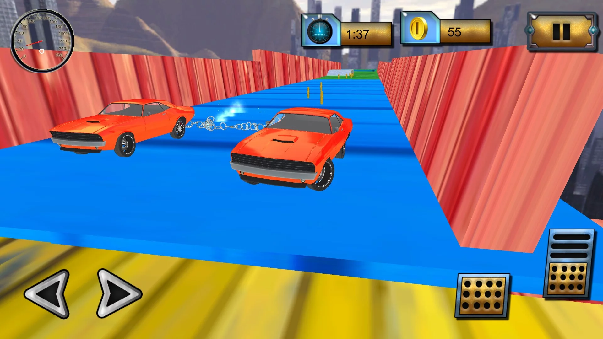 Изображение игры: Two Cars Stunts Edition
