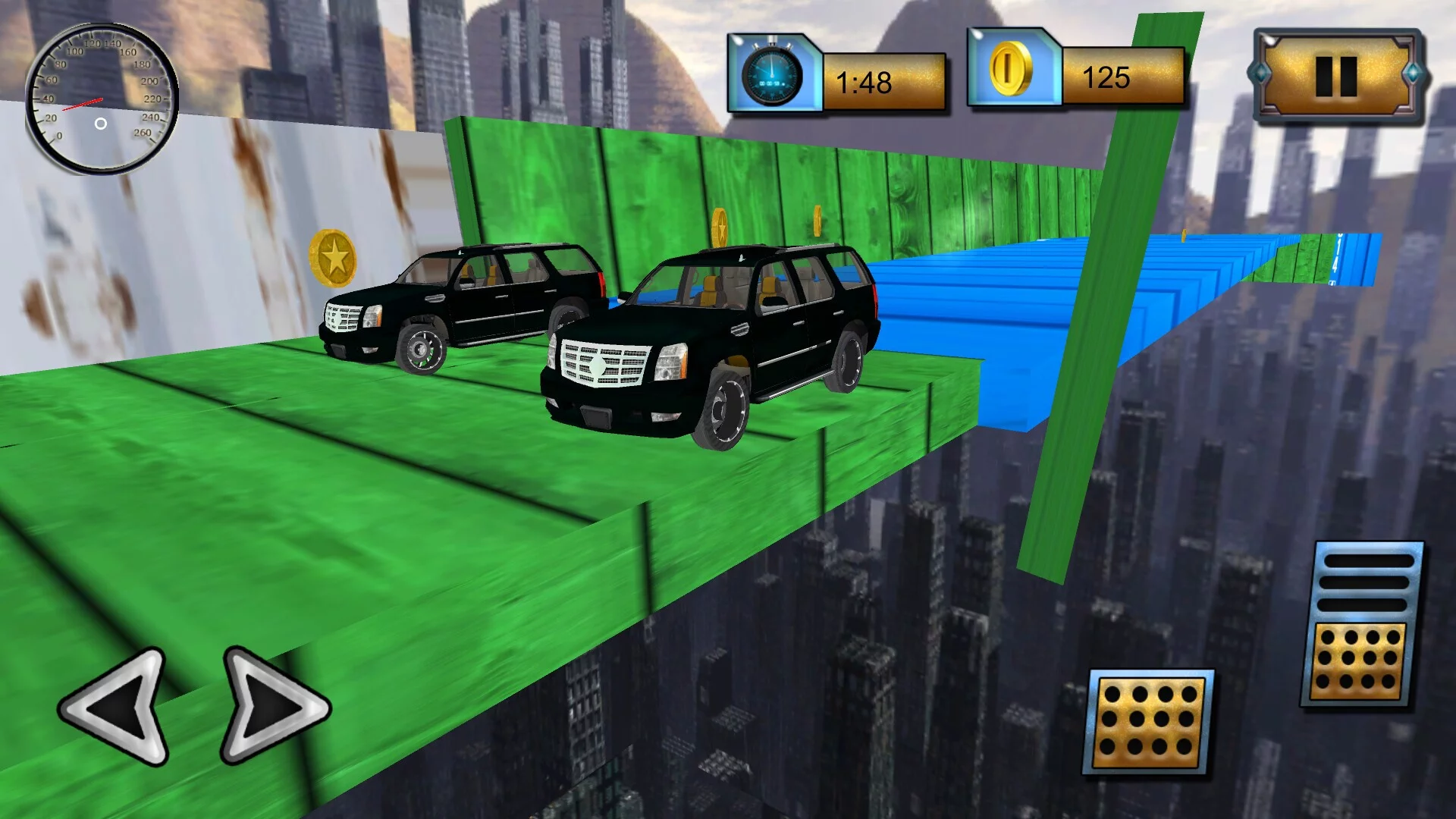 Изображение игры: Two Cars Stunts Edition