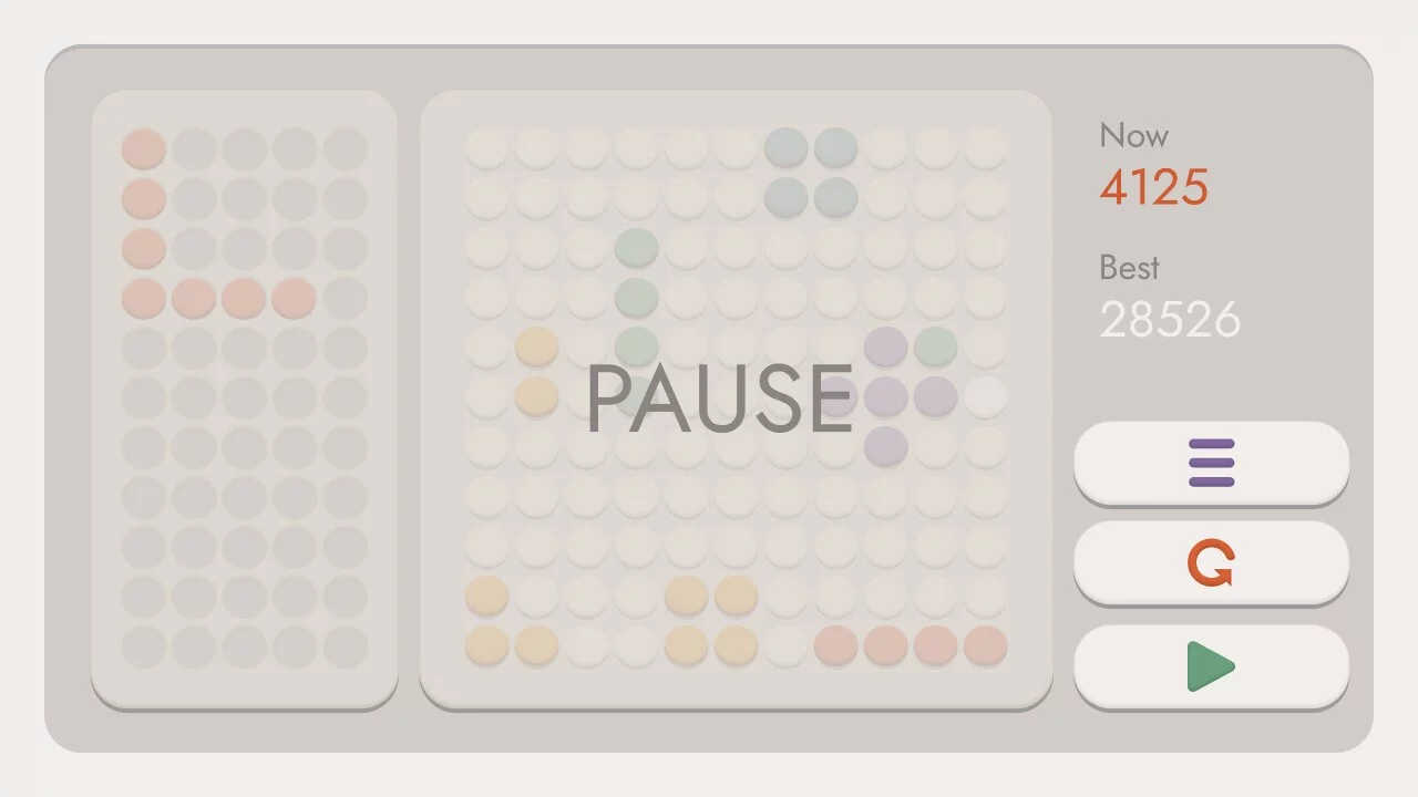 Изображение игры: Dots in line