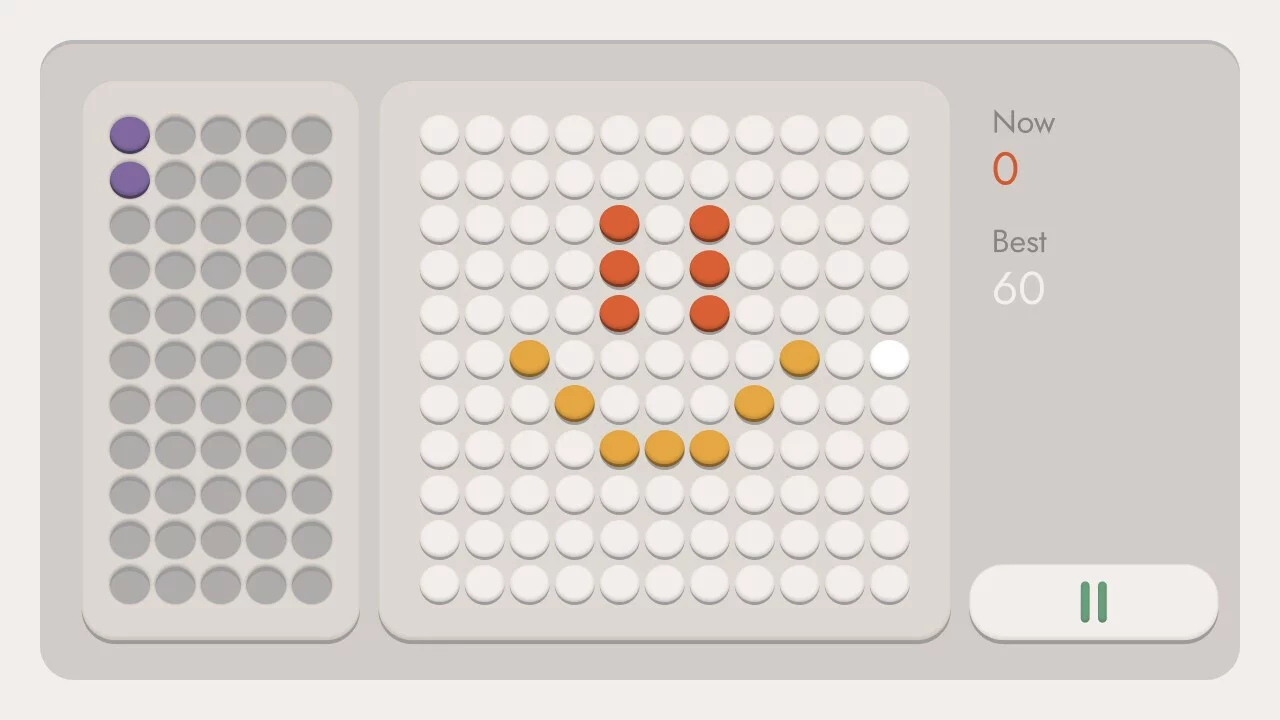 Изображение игры: Dots in line