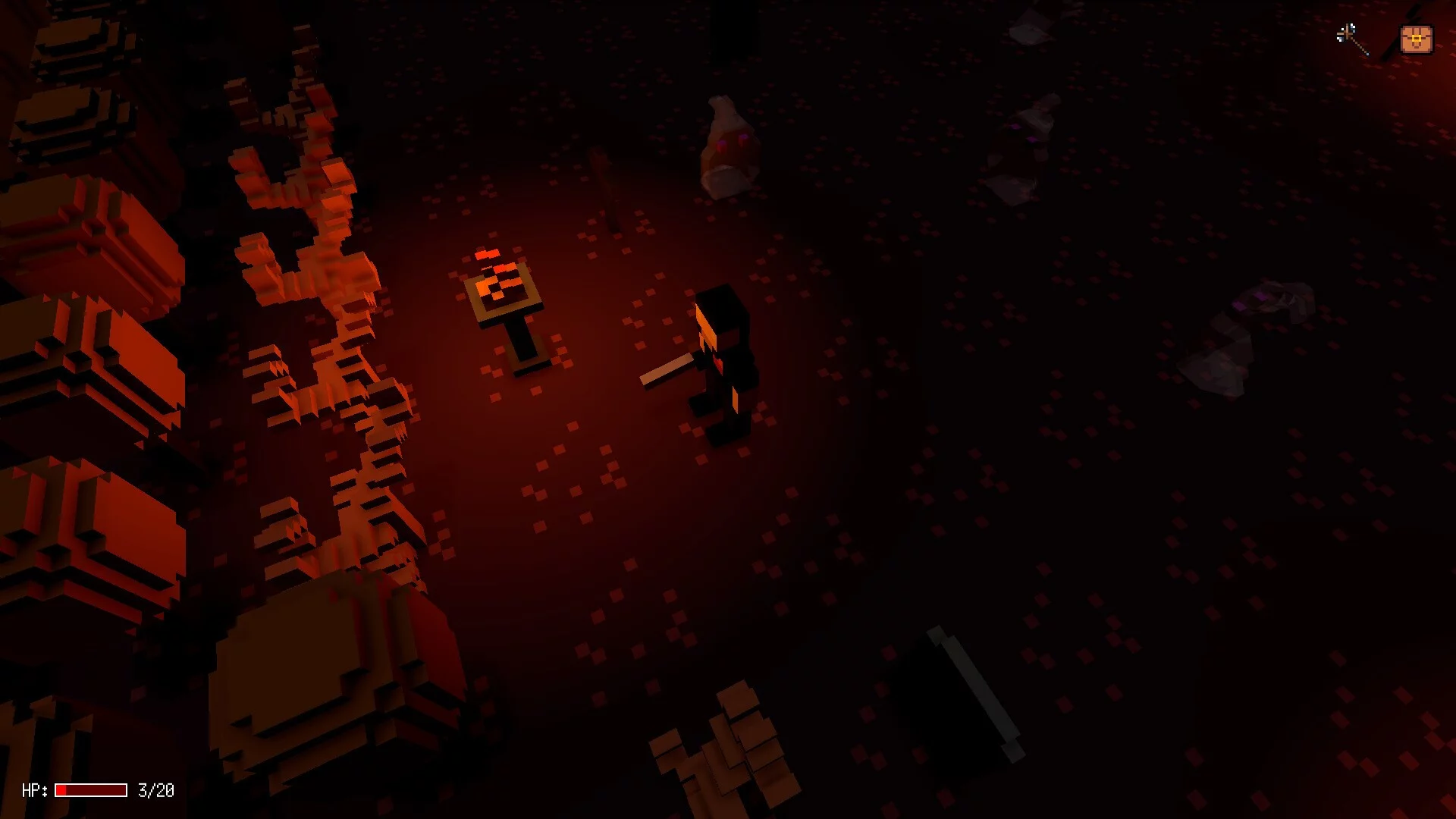 Изображение игры: Spooky Halloween in the Voxel World