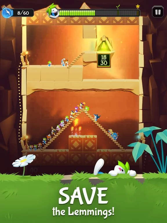 Изображение игры: Lemmings: The Official Game