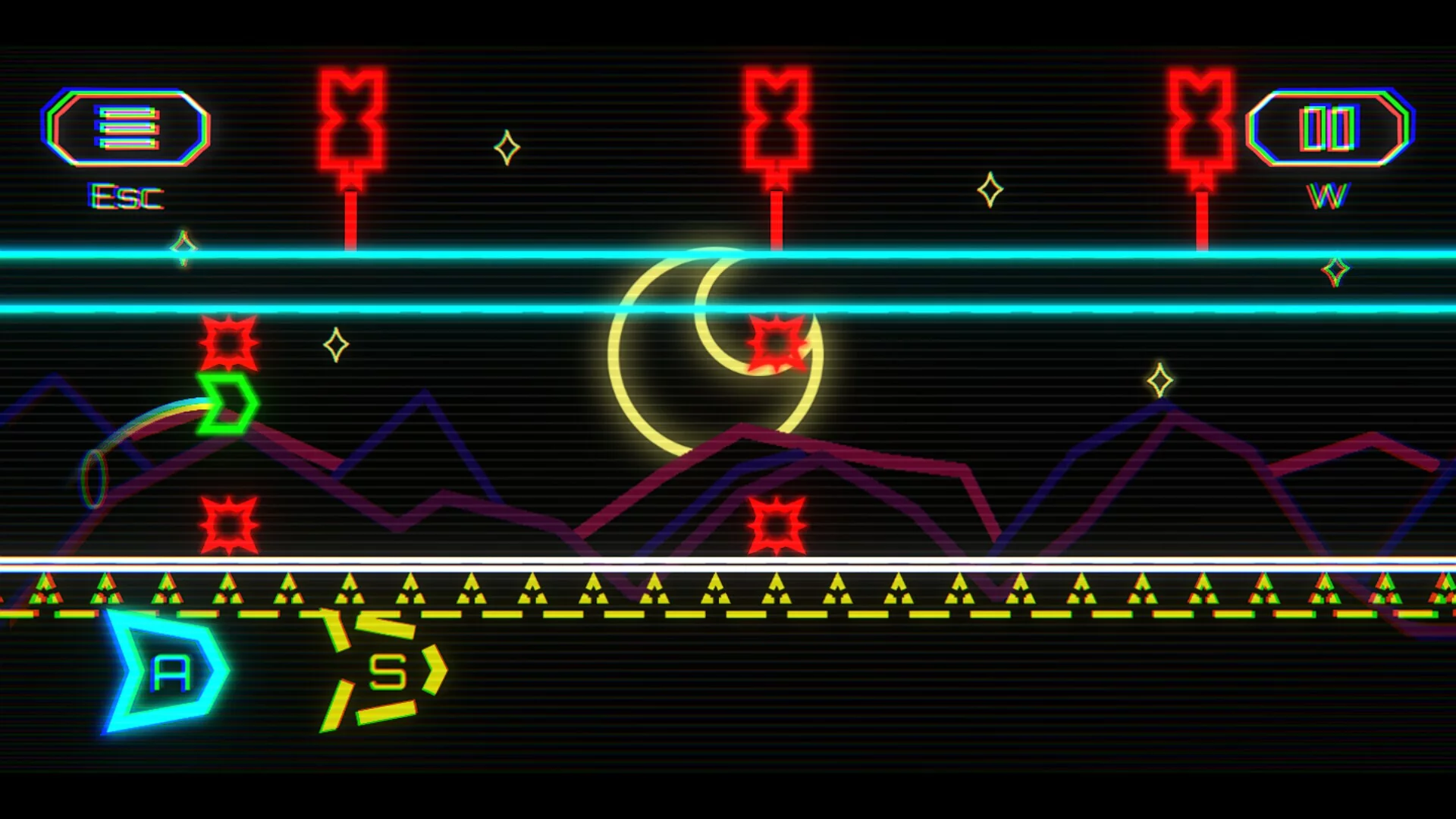 Изображение игры: Retrowave Rider
