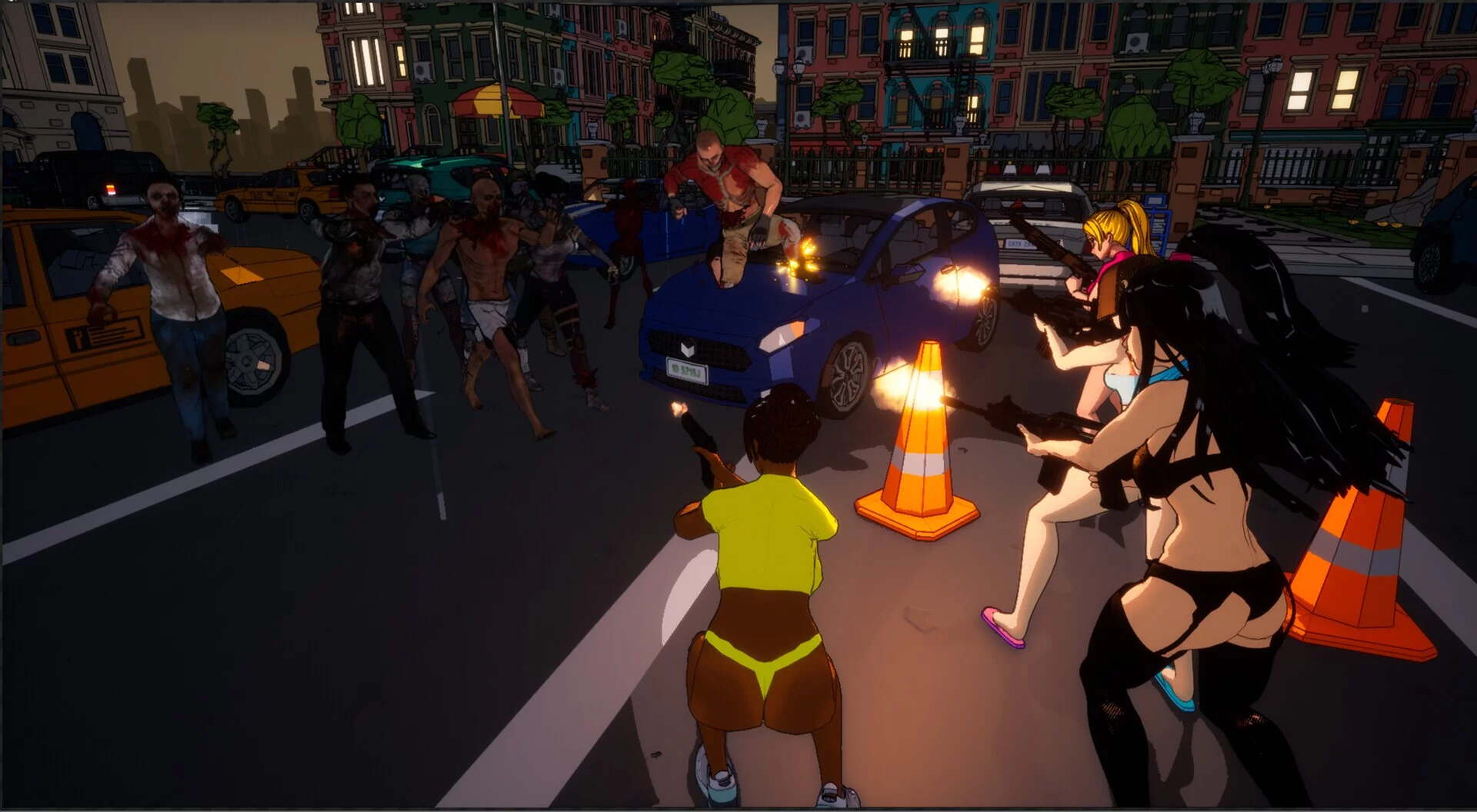 Изображение игры: Girls vs Zombies