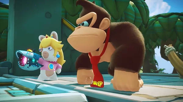Изображение игры: Mario + Rabbids Kingdom Battle Donkey Kong Adventure