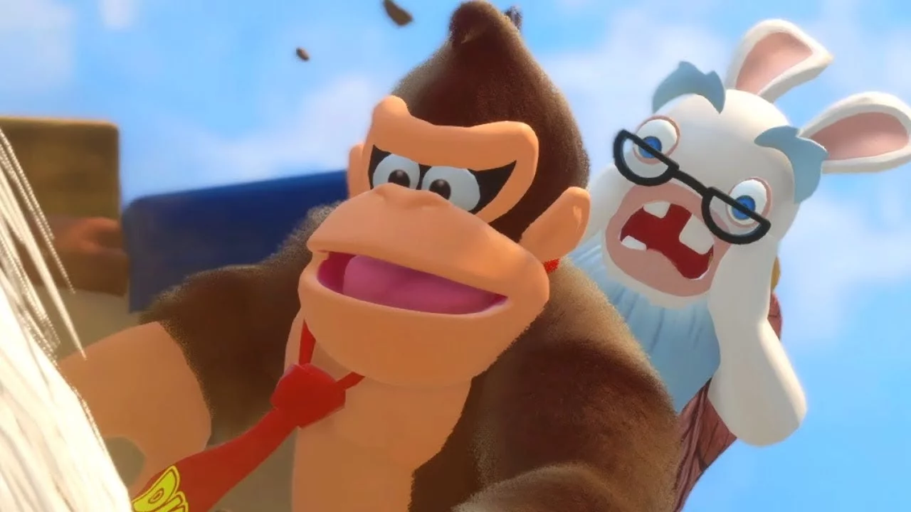 Изображение игры: Mario + Rabbids Kingdom Battle Donkey Kong Adventure