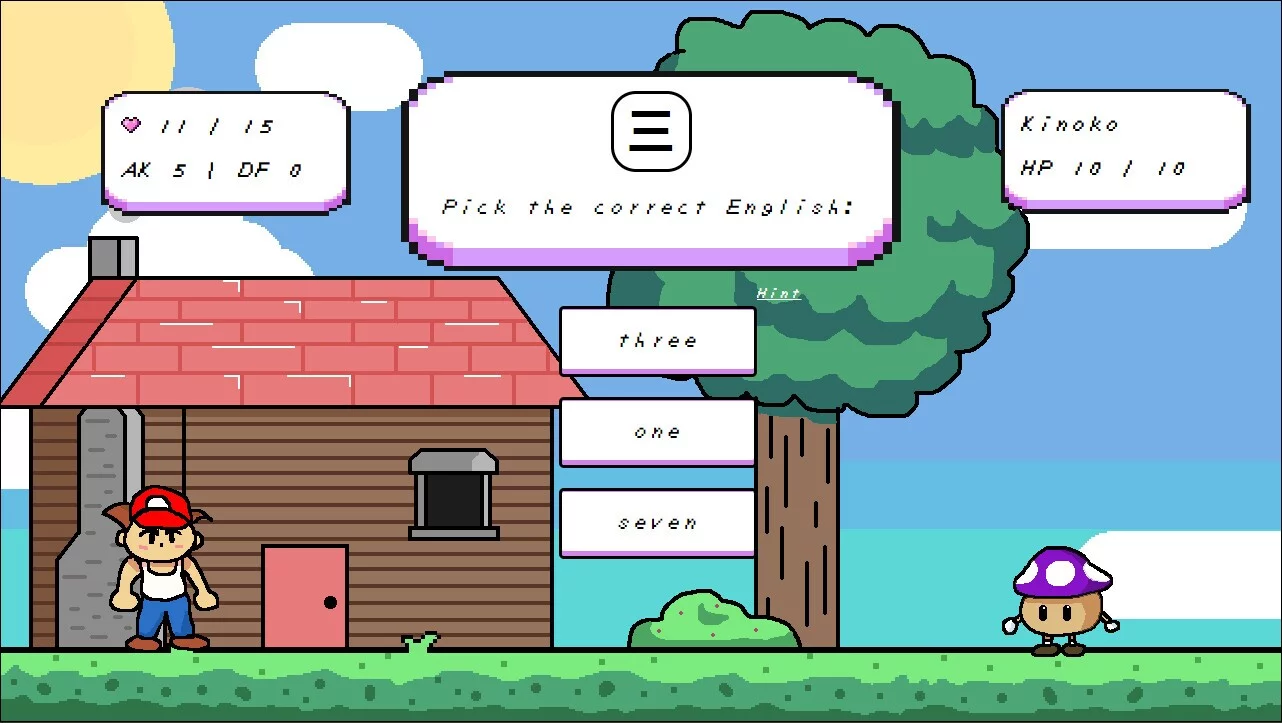Изображение игры: Kanji RPG