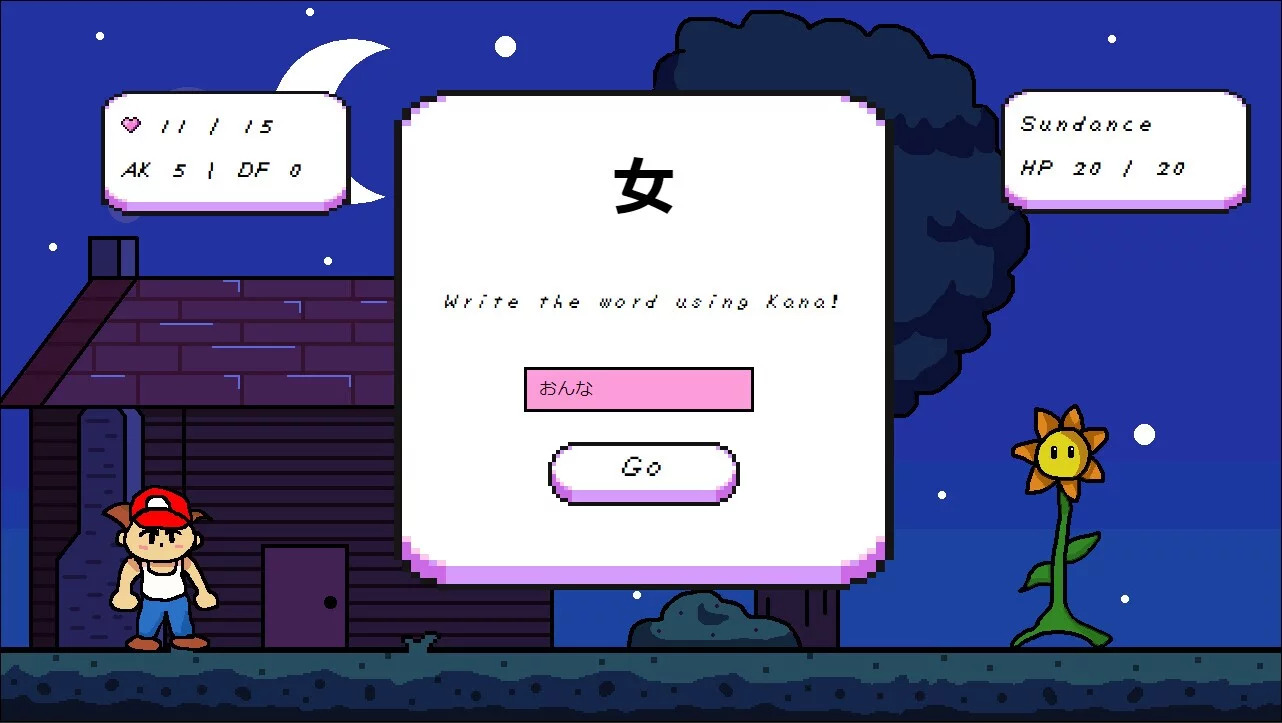 Изображение игры: Kanji RPG