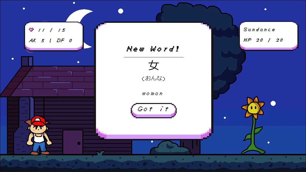 Изображение игры: Kanji RPG
