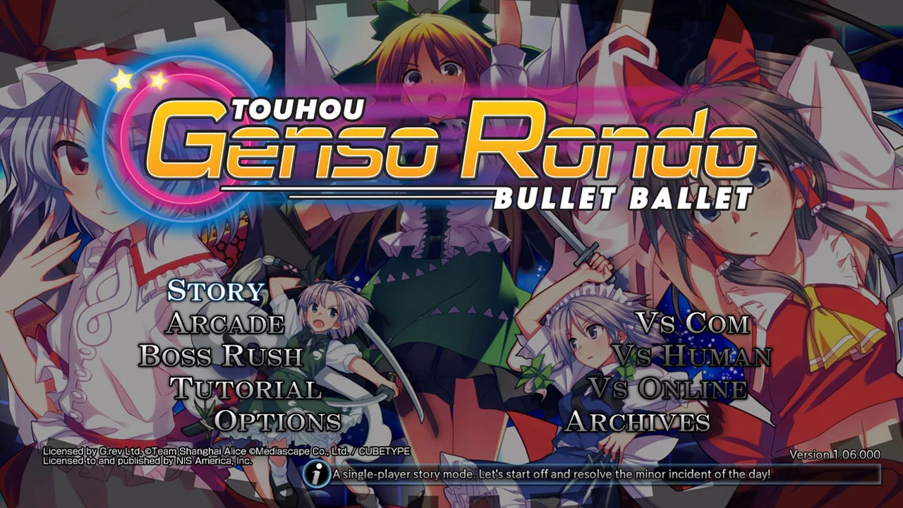 Изображение игры: Touhou Genso Rondo: Bullet Ballet
