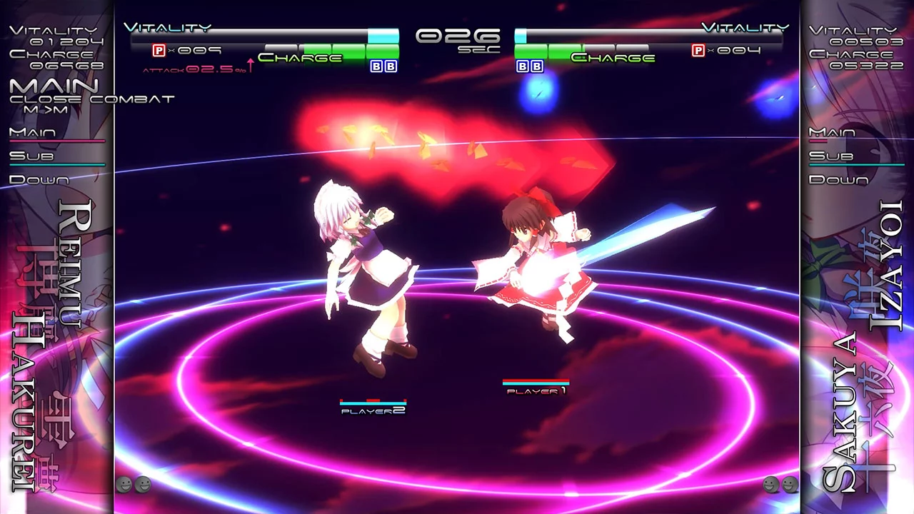 Изображение игры: Touhou Genso Rondo: Bullet Ballet