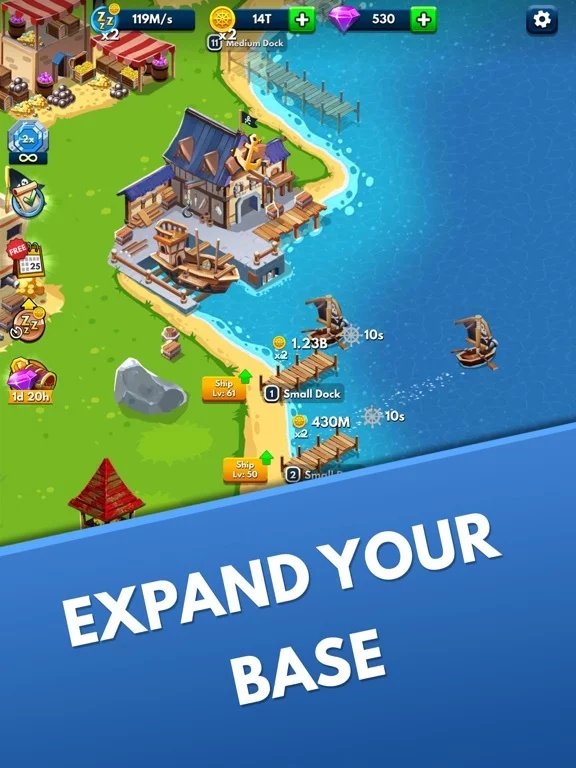 Изображение игры: Idle Pirate Tycoon