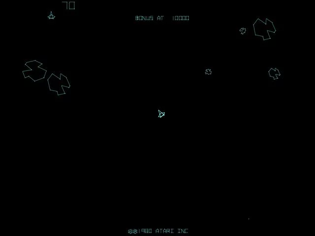 Изображение игры: Asteroids Deluxe