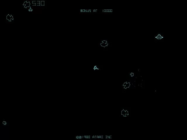 Изображение игры: Asteroids Deluxe