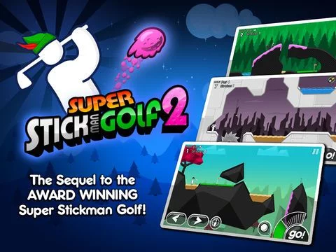 Изображение игры: Super Stickman Golf 2