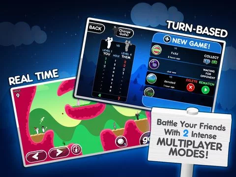Изображение игры: Super Stickman Golf 2