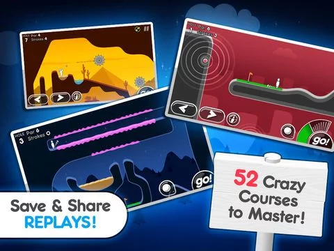 Изображение игры: Super Stickman Golf 2