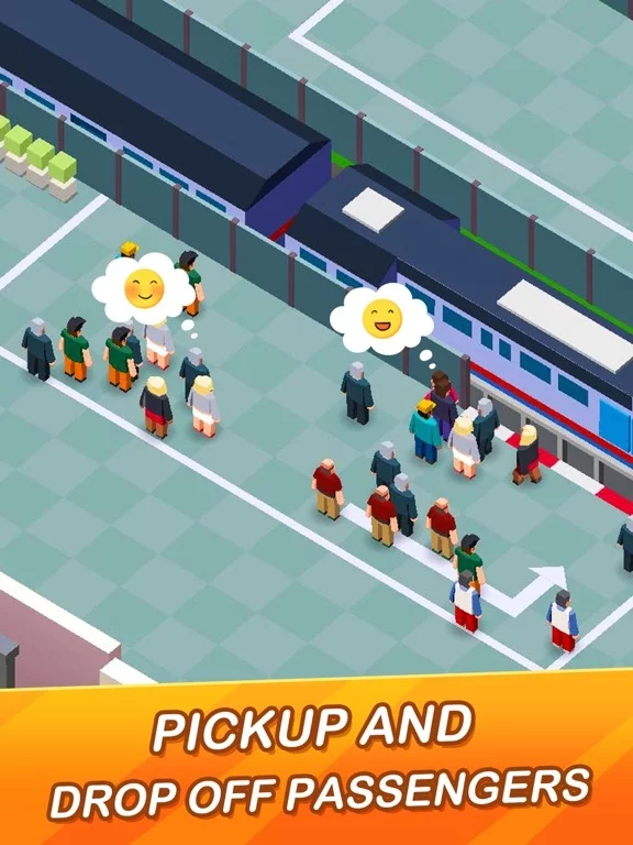 Изображение игры: Idle Train Empire Tycoon Games