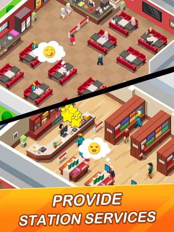 Изображение игры: Idle Train Empire Tycoon Games