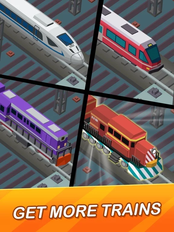 Изображение игры: Idle Train Empire Tycoon Games