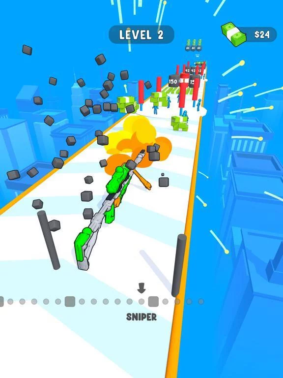 Изображение игры: Human Gun!