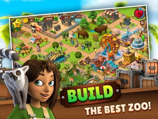 Изображение игры: Zoo Life: Animal Park Game