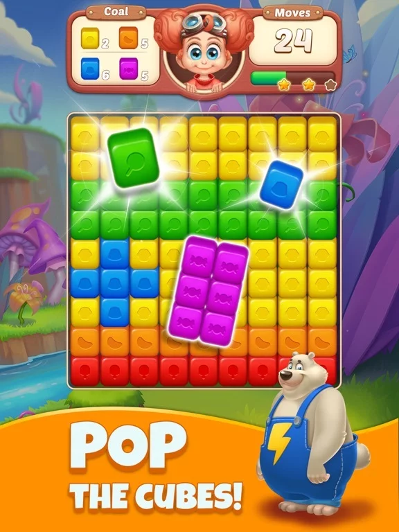 Изображение игры: Cube Blast Jungle: Puzzle Game