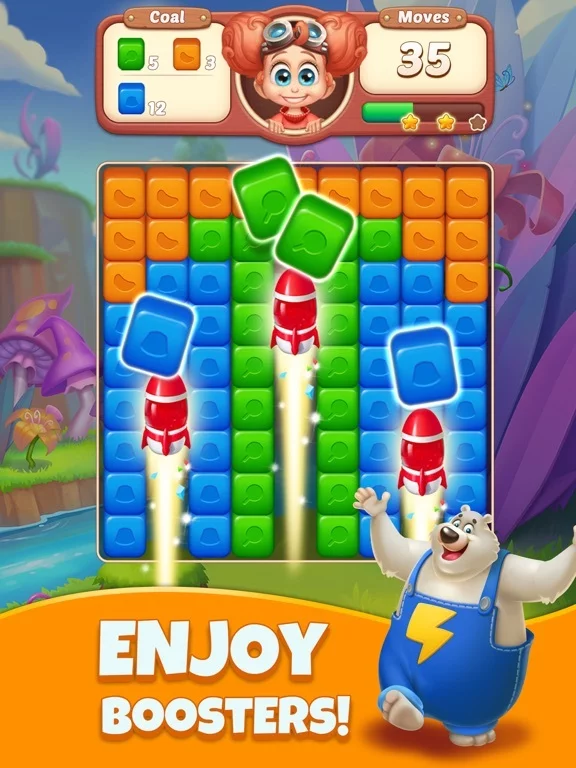 Изображение игры: Cube Blast Jungle: Puzzle Game