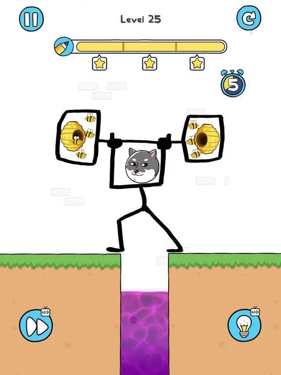 Изображение игры: Doge Rescue: Draw To Save