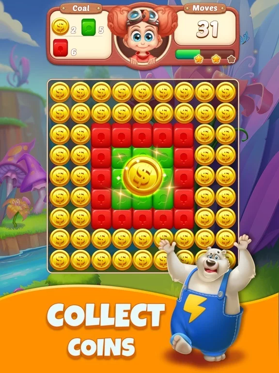 Изображение игры: Cube Blast Jungle: Puzzle Game