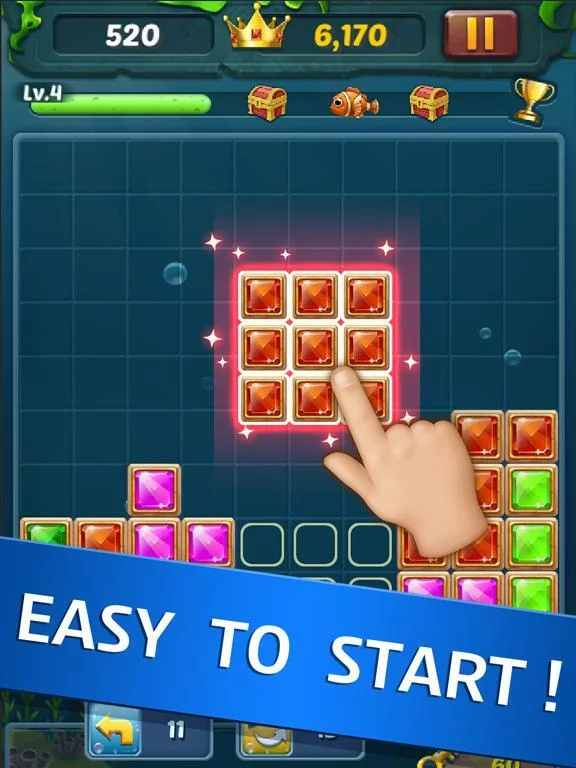 Изображение игры: Block Ocean Puzzle 1010