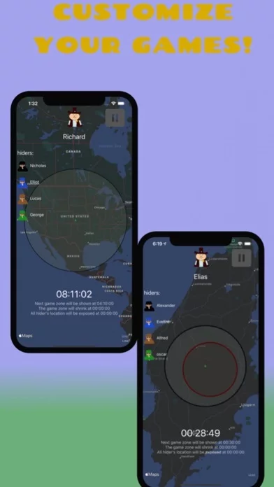 Изображение игры: ZONE HUNT - IRL Hide and Seek