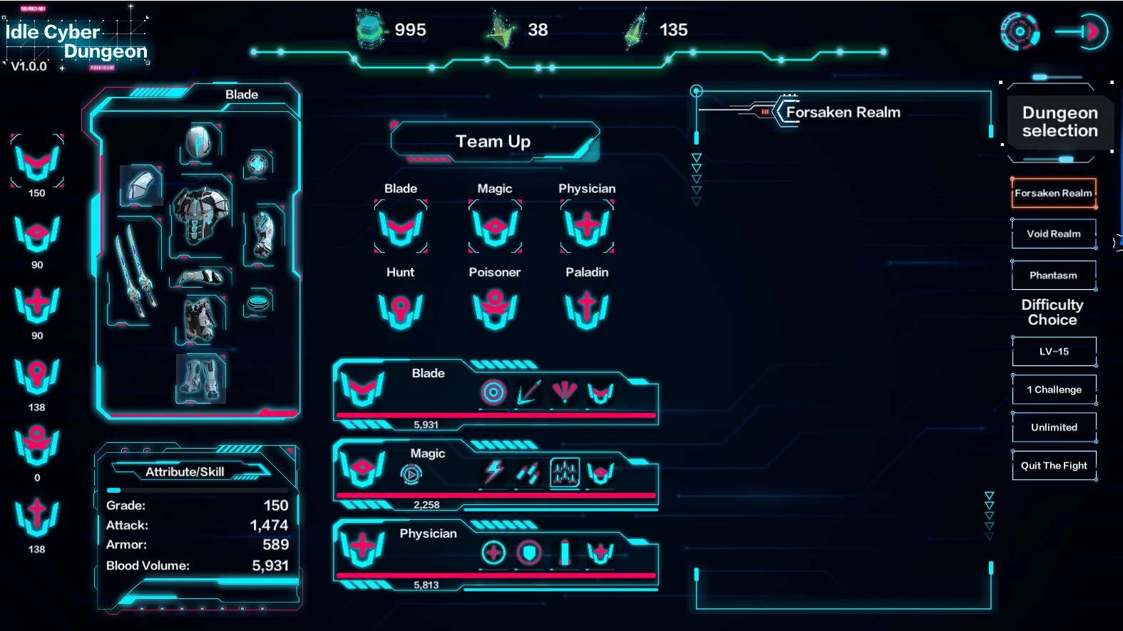 Изображение игры: Idle Cyber Dungeon