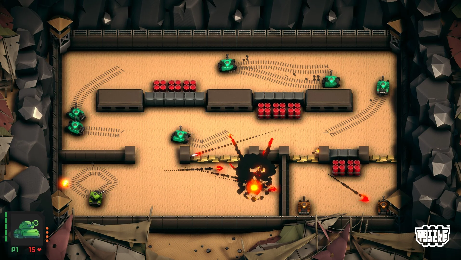 Изображение игры: Battle Tracks