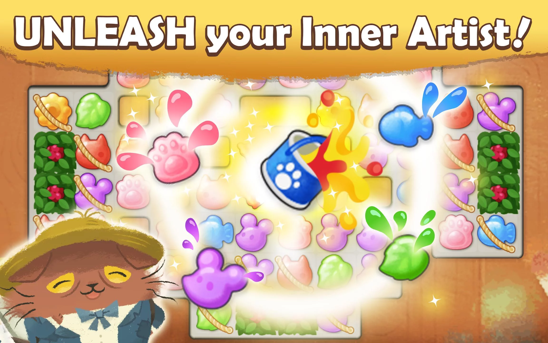 Изображение игры: Cats Atelier - A Meow Match 3