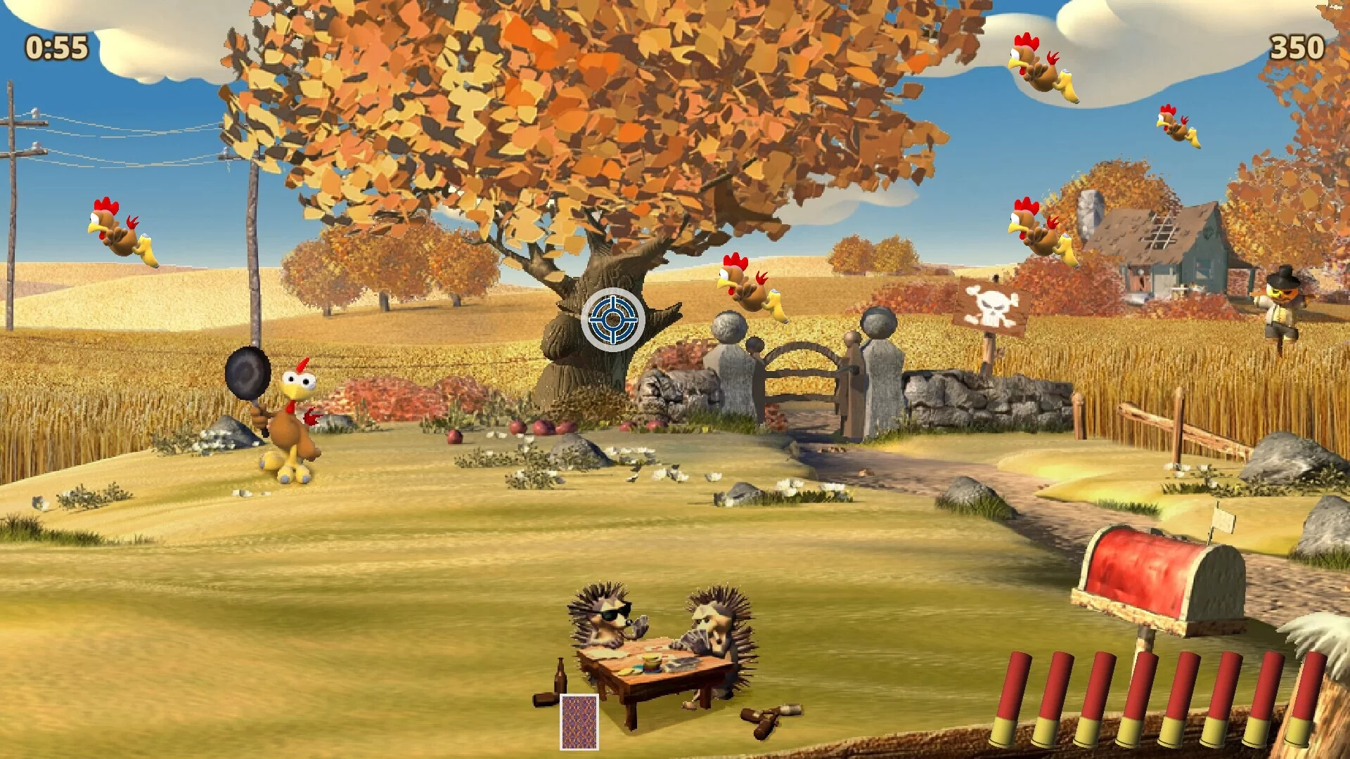 Изображение игры: Moorhuhn X - Crazy Chicken X