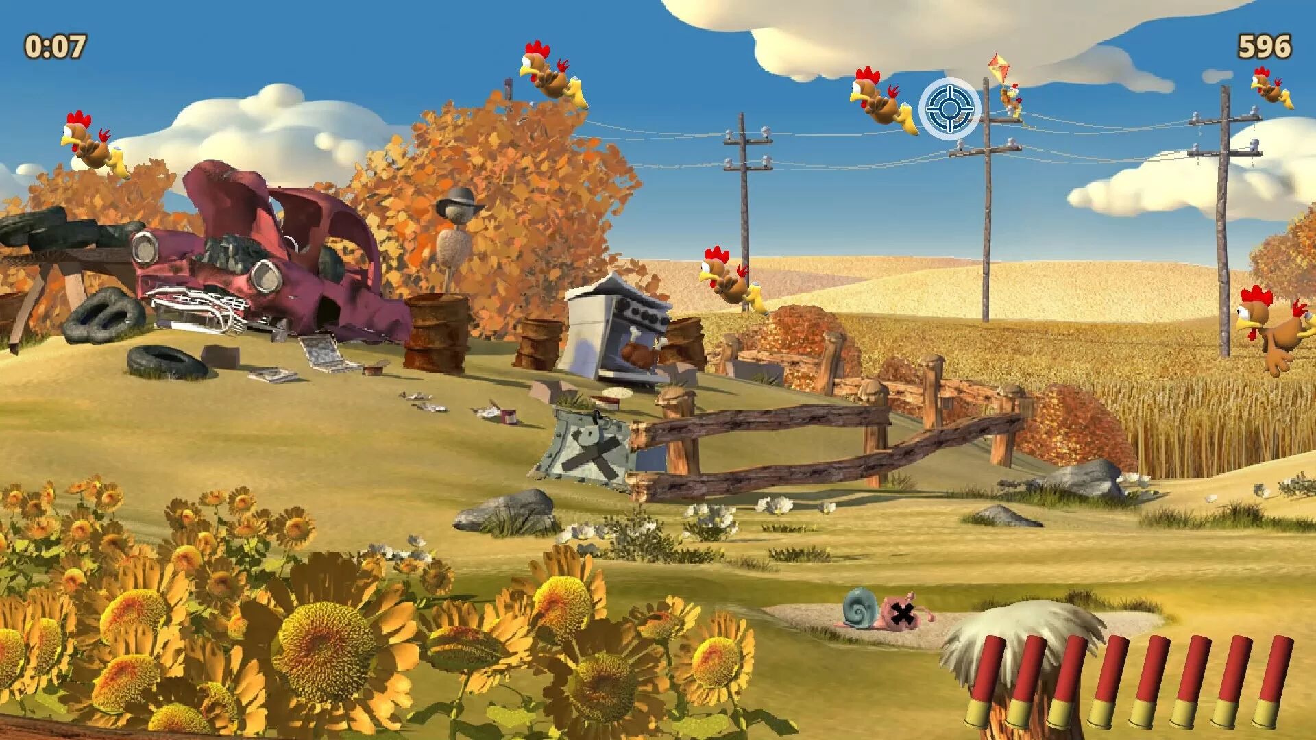 Изображение игры: Moorhuhn X - Crazy Chicken X