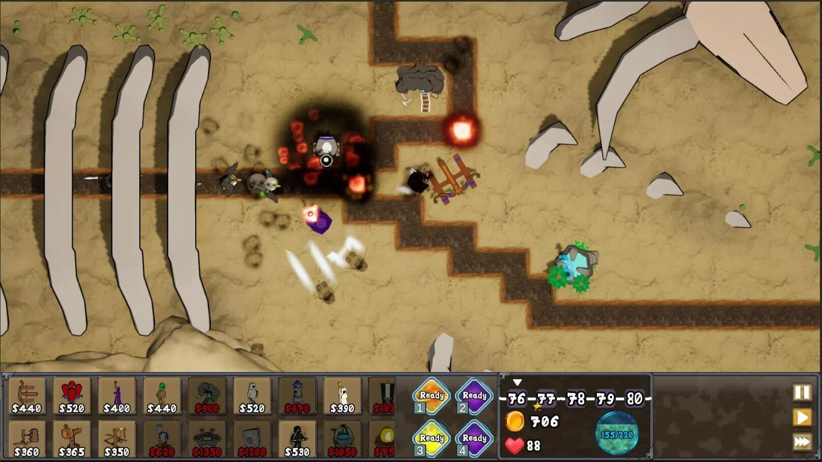 Изображение игры: Knights vs Nature