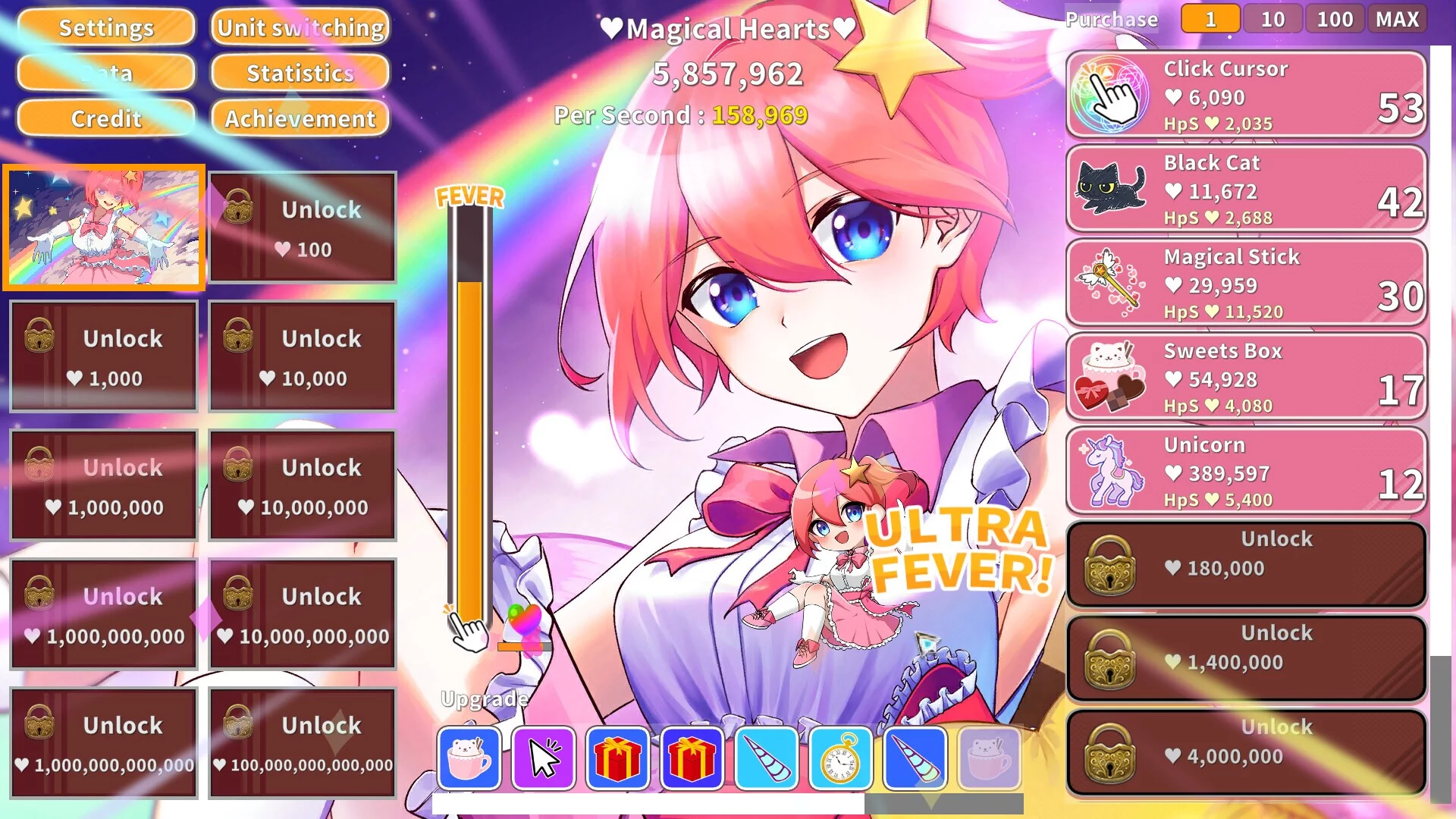 Изображение игры: Magical Girl Clicker