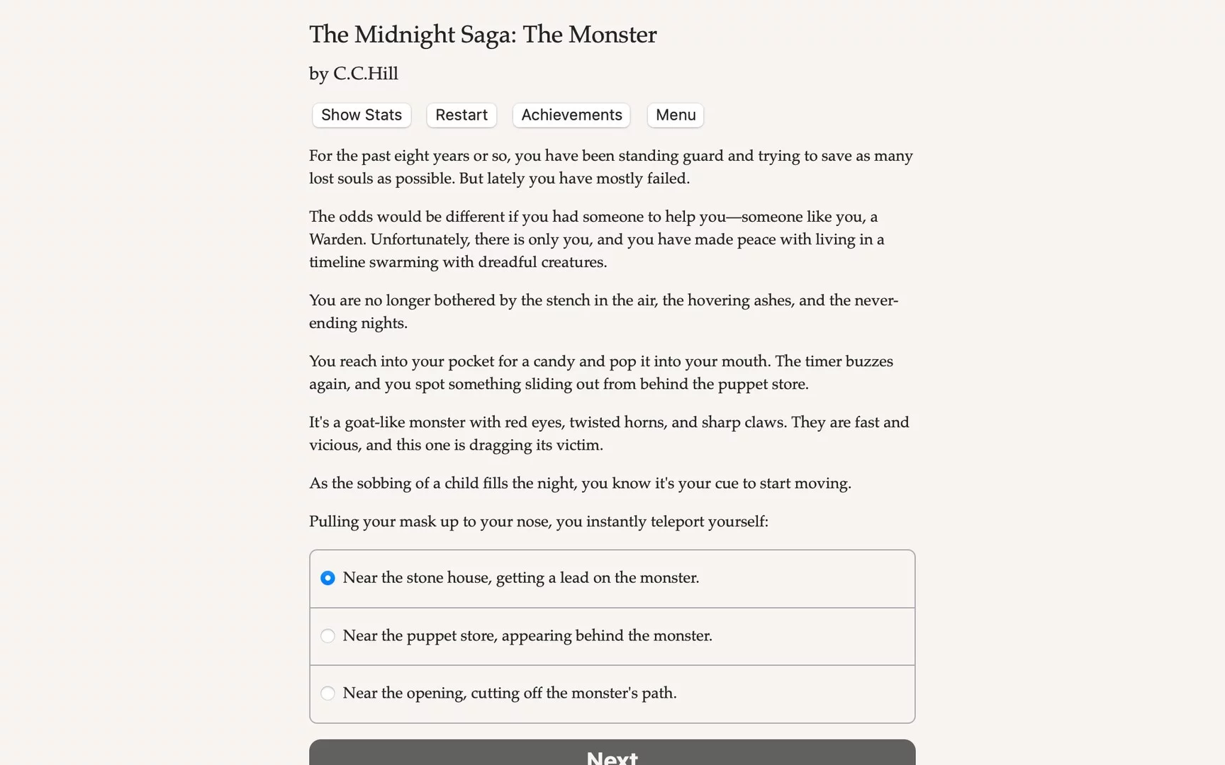 Изображение игры: Midnight Saga: The Monster