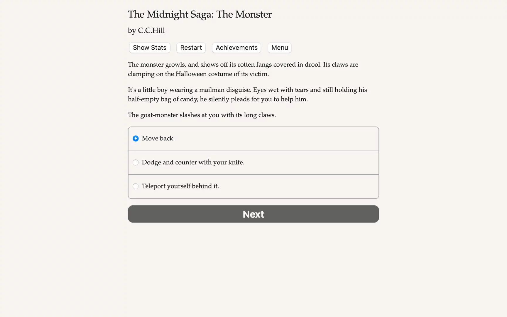 Изображение игры: Midnight Saga: The Monster