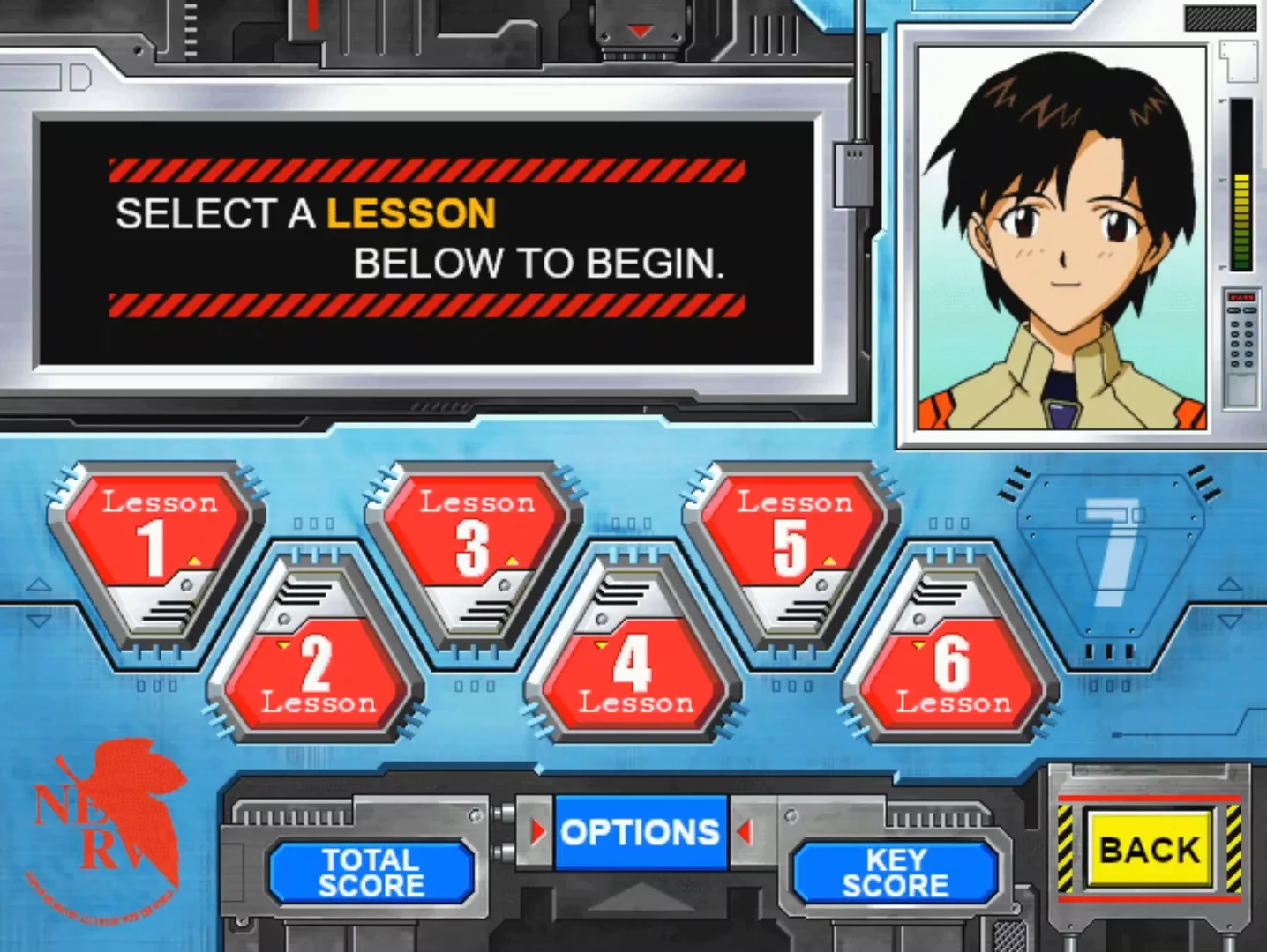 Изображение игры: Shinseiki Evangelion: Typing E-Keikaku