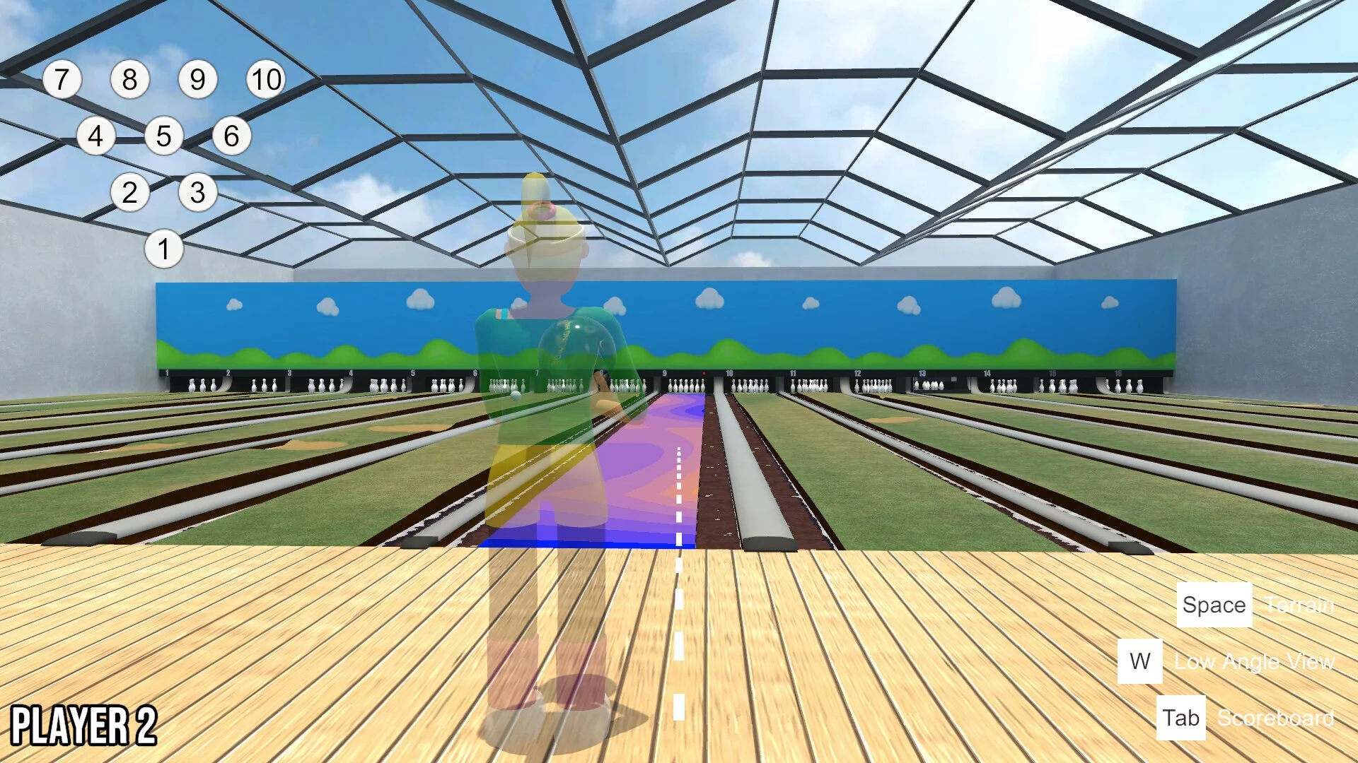 Изображение игры: Bowling Hills